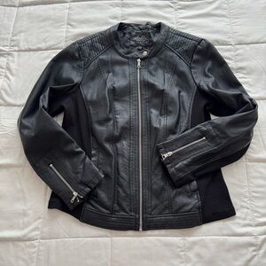 Sebby Collection Faux Leather Jacket Size XL